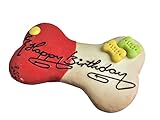 Geburtstagstorte für den Hund einzigartige Überraschung in Knochenform hart ideal zum Beißen und Spielen, natürliche Zutaten Birthday Cake for Dog Forest's Fruit Waldfruchte Happy Birthday