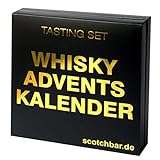 Whisky Adventskalender in edler Geschenkbox exklusiv von scotchbar – 24 hochwertige Whisky aus Schottland, Irland, USA und Kanada