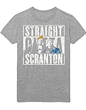 Instamerch T-Shirt Straight Outta Scranton Mike Dwight Schrute Office N000001 Grey L