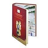 Lauensteiner Adventskalender'Buch' | 350g handgefertigte Trüffel und Pralinen | 24fach sortiert - mit und ohne Alkohol | Geschenk für Männer und Frauen