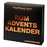 Rum Adventskalender in edler Geschenkbox exklusiv von scotchbar – 24 hochwertige Rum aus Kuba, Jamaika, Trinidad & Tobago, Nicaragua, Venezuela.