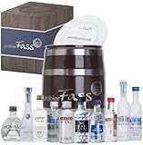 probierFass Vodka Geschenk | 10 beliebte Vodka Klassiker (8 x 0.05l und 2 x 0.04l) in einem originellen Fass mit Geschenkverpackung | Vodka Probierset | Vodka Set | Vodka Geschenkset