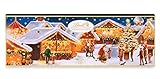 Lindt Schokolade Weihnachtsmarkt Adventskalender 2022 | 250 g feinste Lindt Schokolade | Schokolade für die Weihnachtszeit | Schokoladen-Geschenk
