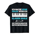 Lustige Klavier Grafik Musiker Keyboard Musik Pianist Lehrer T-Shirt