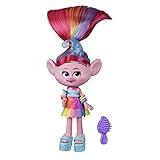 Hasbro DreamWorks Trolls Glamour Poppy Fashion Puppe mit Kleid, Schuhen und mehr, inspiriert vom Film Trolls World Tour, Spielzeug für Mädchen ab 4 Jahren