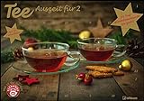 Tee-Adventskalender für Zwei 2022 - Teekalender - Adventskalender - Teesorten - Genusskalender - Advent-für-Zwei - 55,5 x 39 x 2 cm