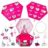 Barbie Adventskalender 2021 Mädchen Schmuck Kästchen mit Armband und Charms Anhängern