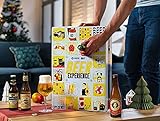 Bier Adventskalender 24 Flaschen verschiedene internationale Biere aus aller Welt als Geschenkbox