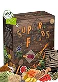 BIO Superfood Adventskalender 2022 mit 24 gesunden Überraschungen I veganer Adventskalender BIO Qualität