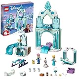 LEGO 43194 Disney Princess Annas und Elsas Wintermärchen, Eiskönigin Spielzeug zum Bauen mit Schloss und Mini Puppen
