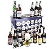 Bavariashop Bayerischer Bier Adventskalender 2022 • Bier-Kalender mit regionalen Bieren aus Bayern • Bier-Geschenk für Männer • Weihnachtskalender im Bierset