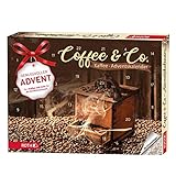 ROTH Kaffee-Adventskalender 'Coffee & Co.' 2022 gefüllt mit Kaffeegenuss und Zubehör, Kaffeesorten-Kalender zur Vorweihnachtszeit