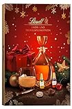 Lindt Adventskalender 2021 alkoholhaltig | 385g | 24x verschiedene Likör- & Trüffelspezialitäten | Zartschmelzende Schokolade | Weihnachtsschokolade