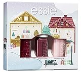 essie Nagellack Geschenkset für Weihnachten 'Mini Trio' in klassischen Farben, Mit Farblack für farbintensive Fingernägel, angora cardi + mademoiselle + lets party, 3 x 5 ml