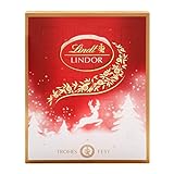 Lindt LINDOR Adventskalender 2021 | 290 g weiße Schokolade, dunkle Schokolade und Milchschokolade | Ideales Schokoladen-Geschenk
