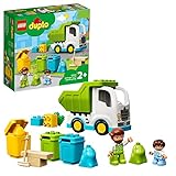 LEGO 10945 DUPLO Müllabfuhr und Wertstoffhof, Müllauto Spielzeug, Lernspielzeug, Kinderspielzeug ab 2 Jahre