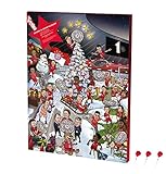 FC Bayern München FCB Adventskalender 2022 mit zahlreichen Extras und Poster, Weihnachten, Vollmilch Schokolade inkl. 3 Lutscher