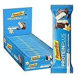 PowerBar Protein Plus Riegel mit nur 107 Kcal - Low Sugar Eiweissriegel, Fitnessriegel mit Ballaststoffen - Vanilla (30 x 35g)
