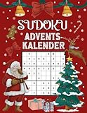 Sudoku Adventskalender: Großer Adventskalender für Erwachsene I Rätselspaß für den ganzen Advent mit 144 Sudokus von Leicht bis Schwer I Inkl. Anleitungen und Lösungen