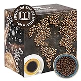 Corasol Premium Kaffee-Weltreise Adventskalender mit 24 Gourmet Röstkaffees aus 24 Ländern, inkl. Booklet, ganze Bohne (240 g)