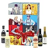 KALEA Wein Tasting Box/Adventskalender, 24 ausgewählte Weine aus aller Welt, Rotwein, Weißwein, Rosé Weine