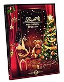 Lindt Weihnachts-Tradition Adventskalender 2022 | 253 g verschiedene Pralinen- und Schokoladen-Überraschungen | für die Weihnachtszeit | Schokoladen-Geschenk