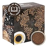 Corasol Premium Kaffee-Weltreise Adventskalender 2021 mit 24 Gourmet Röstkaffees aus 24 Ländern, inkl. Booklet, gemahlen für Filterkaffee (240 g)
