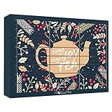 Tee-Adventskalender von FROG.coffee | Doppelter Genuss - 48 Teebeutel | Teekanne, ChariTea, Meßmer, Cupper, Bünting uvm. | Plastikfreies Box-in-Box-System | Bio-, Kräuter & Früchte-Tee | Edition 2021