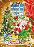 Weihnachtsmotiv Klassik Adventskalender mit Schokolade, 1er Pack (1 x 75g)