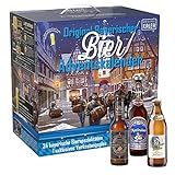 KALEA Bier-Adventskalender, Bierspezialitäten von Privatbrauereien aus Bayern und 1 Verkostungsglas, neue Bestückung 2022, Biergeschenk zur Vorweihnachtszeit für alle Bierliebhaber, 24 x 0,33 L