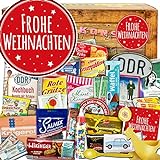 Frohe Weihnachten | DDR Advent Kalender |DDR Produkte | Kultartikel der DDR in 24 Türchen | weihnachtlich verpackt mit Ostmotiven