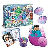 CRAZE Adventskalender 2022 Kinder, Tiktok-Star Emir Bayrak Mermaid Spielzeug Weihnachtskalender Kinder mit INKEE Badekugeln, Compund Mix und exklusivem Content - 40522