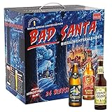 KALEA Bier Adventskalender mit neuer Bestückung 2022, Weihnachtskalender Bad Santa, Biergeschenk für Männer und Frauen, Adventkalender