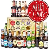 Merry X/Mas/Biere der Welt 24x / Geschenk Idee Weihnachten/Adventskalender Bier Männer